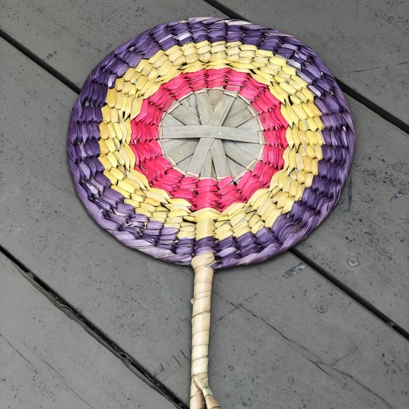 Colorful Circle Hand Fan - Picture 2 of 8